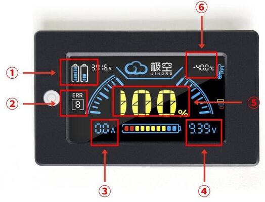Handheld Data Collector with 3.2 Inch LCD Display Real Time Battery Voltage Current State of Charge and Alarm Status Monitoring